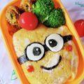 のぶとまと's cooksnap of when they made キャラ弁☆簡単ミニオン弁当.
