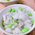 ☆３匹の子ぶた☆'s cooksnap of when they made 昆布茶で簡単！枝豆とジャコの混ぜご飯.