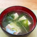 kumaya3224's cooksnap of when they made 水菜と豆腐の簡単スープ.