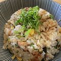 みかん茶's cooksnap of when they made 簡単鯖缶で♪大葉塩こんぶ炒飯.