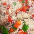 りえかママ's cooksnap of when they made フライパンで鶏とマッシュルームのピラフ風.