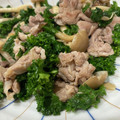 英理姉's cooksnap of when they made 豚とキノコのパセリ炒め.