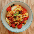 neko＊and…'s cooksnap of when they made 卵とトマトのキムチオイスター炒め.