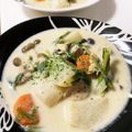 しーちゃん！！'s cooksnap of when they made 鶏もも肉とかぶのクリーム煮.