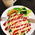 Rika☆Rin's cooksnap of when they made 朝のワンプレート！ホットケーキ・エッグ♪.