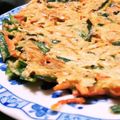 クリーピングタイム☆'s cooksnap of when they made ☆ニラと桜えびのお焼き☆.
