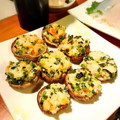 イシポン's cooksnap of when they made しいたけと海老のマヨ焼きっ！！.