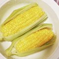 りんももな's cooksnap of when they made 電子レンジとうもろこし☆皮剥き不要茹で方.