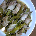 あーゆーさー's cooksnap of when they made オクラとししとうのトマトで豚肉巻き.