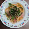 介心庭's cooksnap of when they made 疲労回復☆梅干とベーコンのスパゲティー♪.