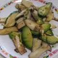きらり流れ星's cooksnap of when they made アボカドとエリンギのバタ醤油炒め.
