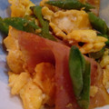 そうたっく's cooksnap of when they made 簡単いんげんとベーコンのバター醤油エッグ.