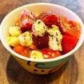 hitomi41's cooksnap of when they made トマトとクリームチーズのバジルサラダ.