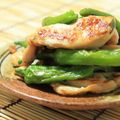 朝まと's cooksnap of when they made むね肉とししとうの大葉にんにく醤油炒め.