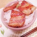 hitomi♪＊'s cooksnap of when they made 厚切りベーコン丼♪.