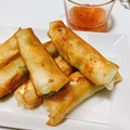 xRx's cooksnap of when they made 揚げない！クリームチーズと ささみ春巻き.