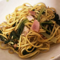 チェリチョコ's cooksnap of when they made ♡簡単！小松菜とベーコンの和風パスタ♡.