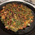 こんこんこんのん's cooksnap of when they made 人参の葉チヂミ.