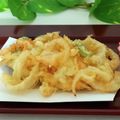 mielle's cooksnap of when they made そら豆とコーンとエビのかき揚げ.
