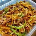 梅茶づけ's cooksnap of when they made 牛肉と細切りじゃがいもの甘辛炒め.