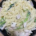 雅ﾏﾏ's cooksnap of when they made 鶏とほうれん草のクリームパスタ.