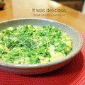 inyako's cooksnap of when they made 豆苗とたまねぎの卵とじ.