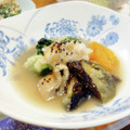inyako's cooksnap of when they made 茄子と小松菜・うす揚げのみぞれ煮♪.