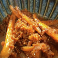 sei460407's cooksnap of when they made 簡単！ごぼうとひき肉のピリ辛炒め.