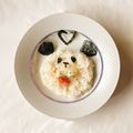 お砂糖▸◂'s cooksnap of when they made 海苔アート★パンダごはん.