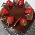 りぃり03☆'s cooksnap of when they made 苺＆チョコレートのふわふわムースケーキ.