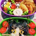 mufuron's cooksnap of when they made ハチワレ猫★クリスマス弁当♡キャラ弁.