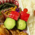 HALYUI's cooksnap of when they made お弁当に♪きゅうりとカニかまのプチ串.