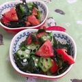赤い電話's cooksnap of when they made 旬のトマトとオクラでさっぱり和え物.