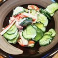 いたちゃん55's cooksnap of when they made 簡単！カニカマときゅうりのサラダ.