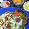 かおりかざり's cooksnap of when they made オッサンの竜田揚げ風マヨガリ豚丼.