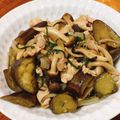 ミケ∩＾ω＾∩'s cooksnap of when they made 簡単！豚小間なす大葉の甘辛梅だれ炒め.