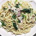 嵐大野君's cooksnap of when they made 和風キノコクリームスパゲッティー.