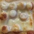クック8B50KT☆'s cooksnap of when they made 我が家のウインナーチーズトースト☆.