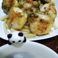 ひっこ's cooksnap of when they made 鶏むね肉のカリカリソテー〜ジェノベーゼ風.