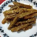 デザートマダム's cooksnap of when they made 甘辛ごぼう揚げ.