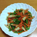 55才のおじさん's cooksnap of when they made にんじんとピーマンとちくわのきんぴら.