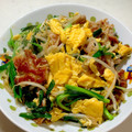 ♪ゆかたん♡'s cooksnap of when they made 豚にらもやしの塩だれ卵炒め.