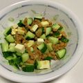 sayaendo＊'s cooksnap of when they made きゅうりチーズ納豆.