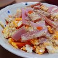 yukoko☆'s cooksnap of when they made 人参とゆで卵のサラダ　ラー油のせ♪.