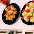 くみちょ～～'s cooksnap of when they made 自己流！　から揚げ（揚げ焼き）.