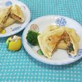 みかかめ's cooksnap of when they made 油揚げの納豆大葉チーズ包み焼き.