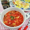 在宅勤務のおじさん's cooksnap of when they made トマト缶で簡単！美味しいトマトスープ！.