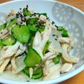 ちーまぐ's cooksnap of when they made あっさり！ヘルシー！！ささみの梅サラダ.
