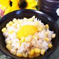 ゆるмαмα's cooksnap of when they made 卵かけご飯にコーンを入れて☆.