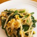 クック0A3N77☆'s cooksnap of when they made ニラ卵もやしオイスターソース炒め.